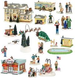 Dept 56 Christmas Vacation Set/20 GRISWOLD HOUSE, GARAGE DAD, EDDIE RV CLARKS +