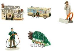 Dept 56 Christmas Vacation Set/5 GRISWOLD HOUSE, TREE, DAD, COUSIN EDDIE, RV