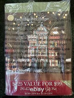 Dept 56 Christmas in the City, East Village Row Houses Set of 2 #59266 NIB