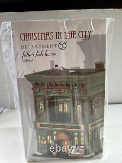 Dept 56 Christmas in the City Fulton Fish House 4030345 NEW IN BOX Department 56