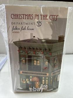 Dept 56 Christmas in the City Fulton Fish House 4030345 NEW IN BOX Department 56