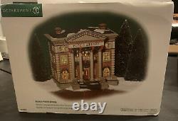 Dept 56 Christmas in the City Hudson Public Library RARE With Box #56.58942