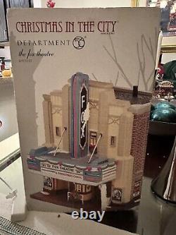 Dept 56 Christmas in the City, The Fox Theater Retired & HTF Works Great