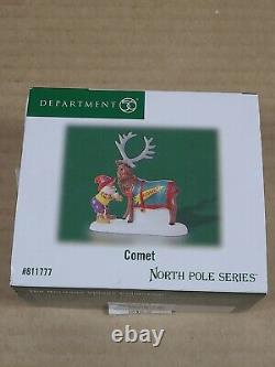 Dept 56 Comet reindeer, North Pole Series 811777 Rare EUC