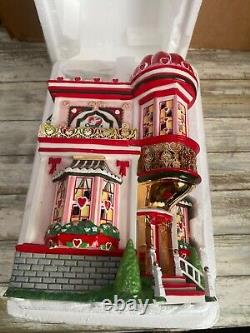 Dept 56 Cupid's Cardshop Ceramic Valentine's House in Box withFLAWS