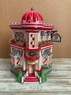 Dept 56 Cupid's Cardshop Ceramic Valentine's House in Box withFLAWS