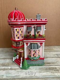 Dept 56 Cupid's Cardshop Ceramic Valentine's House in Box withFLAWS
