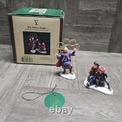 Dept 56 Dickens Village 12 days of Christmas + Village Sign II Missing 2 Piece