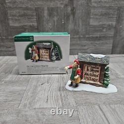 Dept 56 Dickens Village 12 days of Christmas + Village Sign II Missing 2 Piece