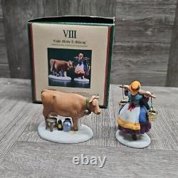 Dept 56 Dickens Village 12 days of Christmas + Village Sign II Missing 2 Piece