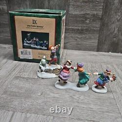 Dept 56 Dickens Village 12 days of Christmas + Village Sign II Missing 2 Piece