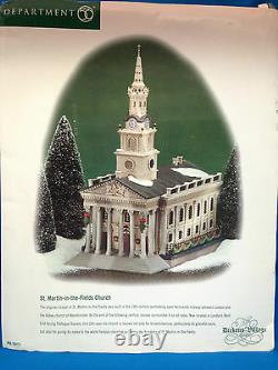 Dept 56 Dickens' Village St. Martin-in-the-fields Church #56.58471 New In Box