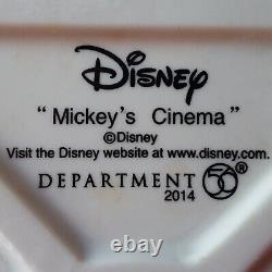 Dept 56 Disney Christmas Village MICKEY'S CINEMA Light-Up Porcelain Building