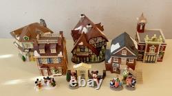 Dept 56 Disney Parks Village Lot Tinkerbell Silversmith Antiques 1&2 Fire Statio