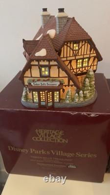 Dept 56 Disney Parks Village Lot Tinkerbell Silversmith Antiques 1&2 Fire Statio