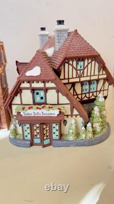 Dept 56 Disney Parks Village Lot Tinkerbell Silversmith Antiques 1&2 Fire Statio