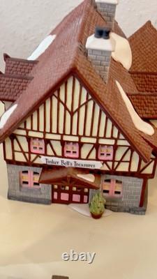 Dept 56 Disney Parks Village Lot Tinkerbell Silversmith Antiques 1&2 Fire Statio