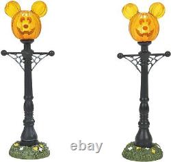 Dept 56 Disney Village Halloween PUMPKINTOWN SET OF 10 HOUSE, MANOR TREE MICKEY