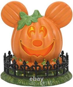 Dept 56 Disney Village Halloween PUMPKINTOWN SET OF 10 HOUSE, MANOR TREE MICKEY