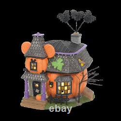 Dept 56 Disney Village Halloween PUMPKINTOWN SET OF 10 HOUSE, MANOR TREE MICKEY