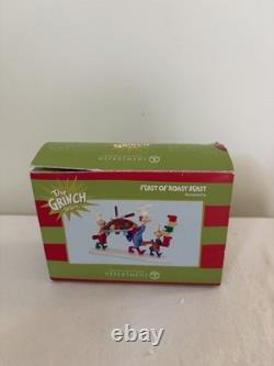 Dept 56 Dr Seuss The Grinch Village FEAST OF ROAST BEAST #4020719 READ FLAW