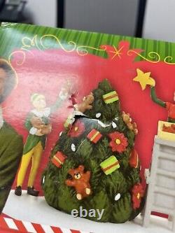 Dept 56 Elf Movie Buddy Decorating The Tree With Jovie + Salvages Kringle 3000