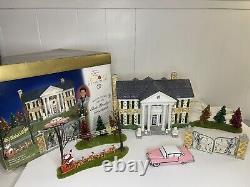 Dept 56 Elvis Presley's Graceland Snow Village Set with Box