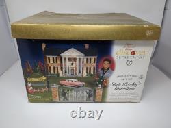 Dept 56 Elvis Presley's Graceland Special Edition Gift Set Rare Complete Working