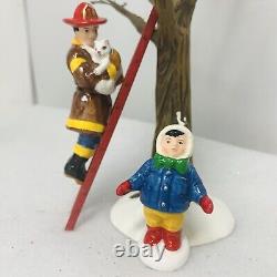 Dept 56 Fireman #54953 #402022 #54952 #54070 Snow village bundle starter lot
