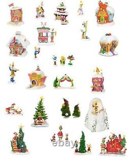 Dept 56 GRINCH VILLAGE SET OF 22 Crumpit, Stocking, Sweet, Cindy, Pancake Galook