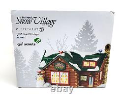 Dept 56 Girl Scout's Camp Lodge Building Snow Village Retired 4050982 with BOX