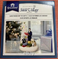 Dept 56 Graceland Collection Elvis Passes Out The Gifts NIB Lighted Accessory