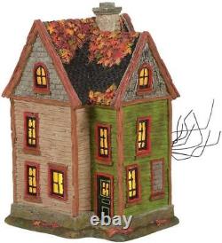 Dept 56 HALLOWEEN SPIDER HOUSE 4pc #6005481 NRFB Silver Series Village Gift Set