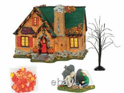 Dept 56 HAPPY HALLOWEEN HOUSE Box Set /4 SV Halloween 6004822 Trick or Treat NEW