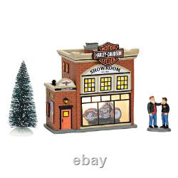 Dept 56 HARLEY-DAVIDSON SHOWROOM Box Set / 3 Snow Village 4056173 DEPARTMENT D56