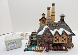 Dept 56 HVC Dickens Village London Gin Distillery#58746 Works Well! No Flag