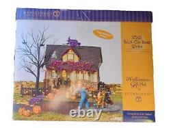 Dept 56 Halloween 1031 Trick Or Treat Drive House Lights Sounds NEW OPEN BOX