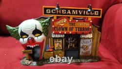 Dept 56 Halloween Clown House Of Terror Spooky Sounds Screamville Dunk Tank