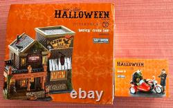 Dept 56 Halloween Harley Davidson Crow Bar sold with Forced Fit, NIB- Rare Set