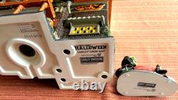 Dept 56 Halloween Harley Davidson Crow Bar sold with Forced Fit, NIB- Rare Set