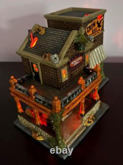 Dept 56 Halloween Harley Davidson Crow Bar sold with Forced Fit, NIB- Rare Set