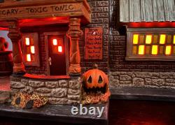 Dept 56 Halloween Harley Davidson Crow Bar sold with Forced Fit, NIB- Rare Set