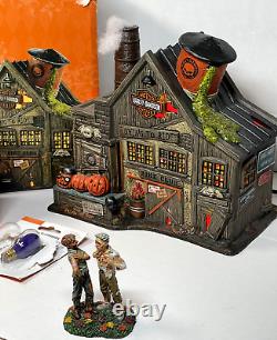 Dept 56 Halloween Harley Davidson Ghost Riders Club & Ink Scare Figure 4044878