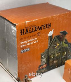 Dept 56 Halloween Harley Davidson Ghost Riders Club & Ink Scare Figure 4044878