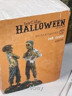 Dept 56 Halloween Harley Davidson Ghost Riders Club & Ink Scare Figure 4044878