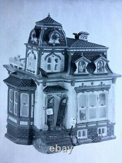 Dept 56 Halloween Haunted Mansion Original Snow Village House