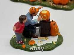 Dept 56 Halloween Jack's Pumpkin Carving Studio 54600 Snow Village Collection