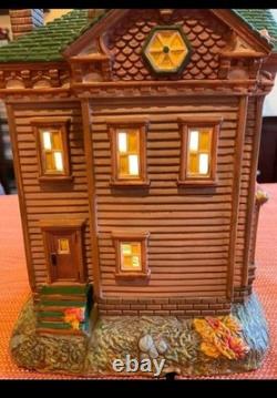 Dept 56 Halloween Monster Mash Party House Ceramic Musical Lights Up Rare In Box