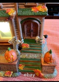 Dept 56 Halloween Monster Mash Party House Ceramic Musical Lights Up Rare In Box