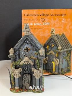Dept 56 Halloween Rest In Peace Crypt 2014 Lit Accessory 4038887 Snow Village